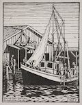 Shrimp Boat Evening St. Augustine Florida by Celia Cregor Reid