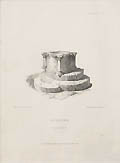 Aswarby Lincolnshire Ancient Baptismal Fonts Original Engraving by the British artists Robert Roberts and Francis Simpson