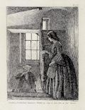 St. Valentine's Day Original Etching by the British artist Charles Rossiter Passages from Modern English Poets Illustrated by the Junior Etching Club