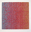 Untitled Composition Op Art Original Silkscreen by the American artist David Roth