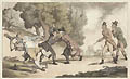 The Duel from The English Dance of Death Original Aquatint and Etching by the British satirical artist Thomas Rowlandson