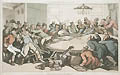 The Gaming Table from The English Dance of Death Original Aquatint and Etching by the British satirical artist Thomas Rowlandson