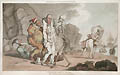 The Pantomime from The English Dance of Death Original Aquatint and Etching by the British satirical artist Thomas Rowlandson