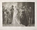 Othello Act II Scene I A Platform Desdemona Othello Iago Cassio Rodrigo Emilia etc Original Engraving by Thomas Ryder designed by Thomas Stothard from the Shakspeare Gallery by John Boydell London