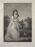Her Most Gracious Majesty Queen Charlotte Original Stipple Engraving by Thomas Ryder and son Thomas Ryder Junior designed by Sir William Beechey for the Shakspeare Gallery by John Boydell