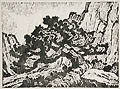 The Bent Cedar Original Woodcut by Sven Birger Sandzen