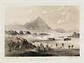 View of Hong Kong From The East Point Original Lithograph by Wilhelm Heine and Eliphalet Brown Jr. printed by Sarony and Co. New York