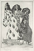Strange Journey Original Etching and Engraving by the American artist Teresa Schmotzer
