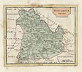 18th Century Map of Brecknock Shire by the British Cartagropher John Seller