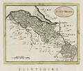 18th Century Map of Flintshire by the British Cartagropher John Seller