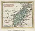 Map of Northamptonshire by the British Cartagropher John Seller