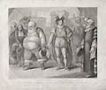 Falstaff Reproved by King Henry Shakespeare King Henry the Fifth Original stipple engraving by the late 18th century artist Shenner designed by Henry William Bunbury