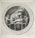 Madonna and Child Original Etching and Engraving by the British artist John Keyse Sherwin