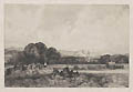 A Cornfield Ivinghoe Buckinghamshire Original Etching by the British artist Sir Frank Short after a watercolor by Peter de Wint