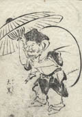 Daikoku The God of Wealth from the Ehon tekagami by Ooka Shunboku