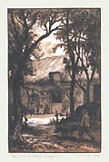 Vue de Ronda Espayne Original Wood Engraving by Czech artist T. F. Simon also listed as Tavik Frantisek Simon