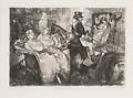 Fifth Avenue Critics Une Rue a New York Original Etching by the American artist John Sloan also listed as John French Sloan