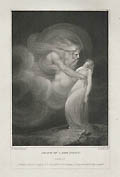 John Milton On the Death of a Fair Infant Original Stipple Engraving by the British artist Benjamin Smith  designed by Richard Westall for John Boydell's set The Poetical Works of John Milton