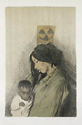 Mother and Child Original Lithograph by Raphael Soyer