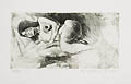 Reclining Nude Original Etching by Raphael Soyer