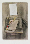 Still Life Original Lithograph by Raphael Soyer published by the Associated American Artists New York for the Memories Portfolio