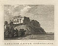 Carlisle Castle Cumberland Original Engraving by the British artist Samuel Sparrow