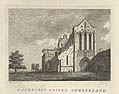 Lanercost Priory Cumberland Original Engraving by the British artist Samuel Sparrow