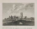 The Monastery of Jarrow or Gyrwi Durham Original Engraving by the British artist Samuel Sparrow