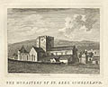 The Monastery of St. Bees Cumberland Original Engraving by the British artist Samuel Sparrow
