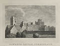 Naworth Castle Cumberland Plate II Original Engraving by the British artist Samuel Sparrow
