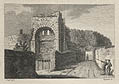 Rougemont Castle Exeter Devonshire Original Engraving by the British artist Samuel Sparrow