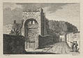 Rougemont Castle Exeter Devonshire Original Engraving by the British artist Samuel Sparrow