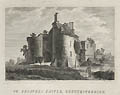 St. Briavel's Castle Gloucestershire Original Engraving by the British artist Samuel Sparrow