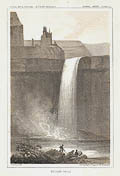 Peluse Falls or Palouse Falls Original Lithograph by the American artist John Mix Stanley