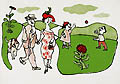 Red Ball Original Lithograph by the American artist William Steig