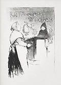 La Joueuse d'Orgue The Organ Player Original Lithograph by the French artist Theophile Steinlen also listed as Theophile Alexandre Steinlen
