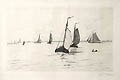 Sailboats on The Maas by Charles Storm Van S'Gravesande