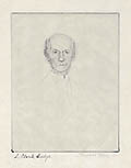Portrait of Laurenus Clark Seelye Original Etching by the American artist Elisabeth Telling