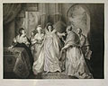 King Henry the Eighth A Room in the Queen's Apartments The Queen her Women Cardinal Wolsey and Campeius by Robert Thew