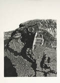 Incident on Devil's Slide Original Aquatint Engraving and Etching by The American artist James Torlakson