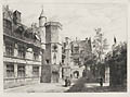 Hotel de Cluny Paris Original Etching by Charles Toussaint