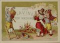 Use Lavine For Washing by the Donaldson Brothers Children Putting up a Lavine soap broadsheet Original Chromolithographic Trade Card Advertisement for the Hartford Chemical Company Hartford Connecticut also listed as Hartford Chemical Works
