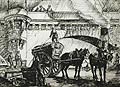 Laborers at Pont Neuf Paris Original Drawing by Paul Ulen