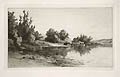 On the Housatonic Original Etching by the Dutch artist Hendrik Dirk Kruseman Van Elten