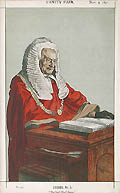 The Lord Chief Baron The Right Honourable Sir Fitz Roy Edward Kelly Original Lithograph by Vanity Fair Printed by Vincent Brooks Day and Son