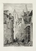 Rue Saint-Nicolas, Blois by Emile Louis Vernier