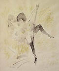 Rope Dancer Original Lithograph by the Hungarian French artist Marcel Vertes