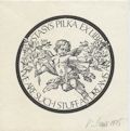 Ex Libris Stasys Pilka Original Engraving by the Lithuanian American artist Vytautas Osvaldas Virkau