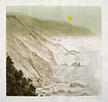 California Coast Original Lucite Etching by the American artist Richard Volpe