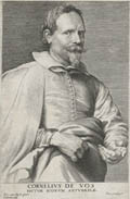 Cornelius De Vos Pictor Iconum Antwerpiae Original Engraving by Lucas Vorsterman designed by Anthony Van Dyck